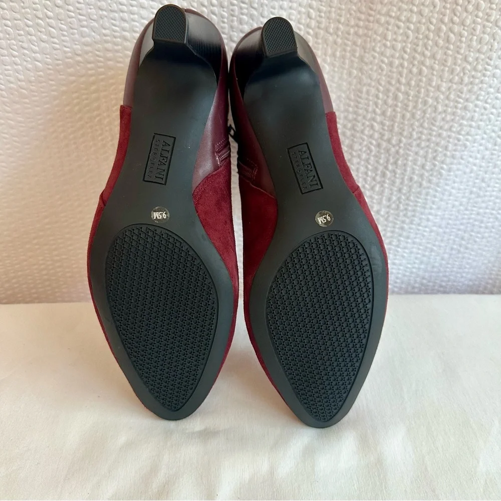 Alfani burgundy suede